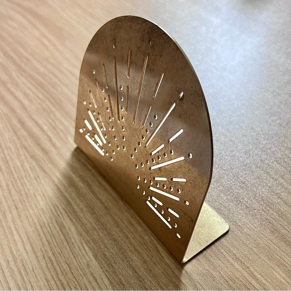 Anthropologie Gold Sunburst Earrings Holder - Picture 2 of 11